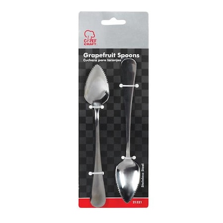 CHEF CRAFT Chef Craft 21521 Stainless Steel Grapefruit Spoons- pack of 3 6180988